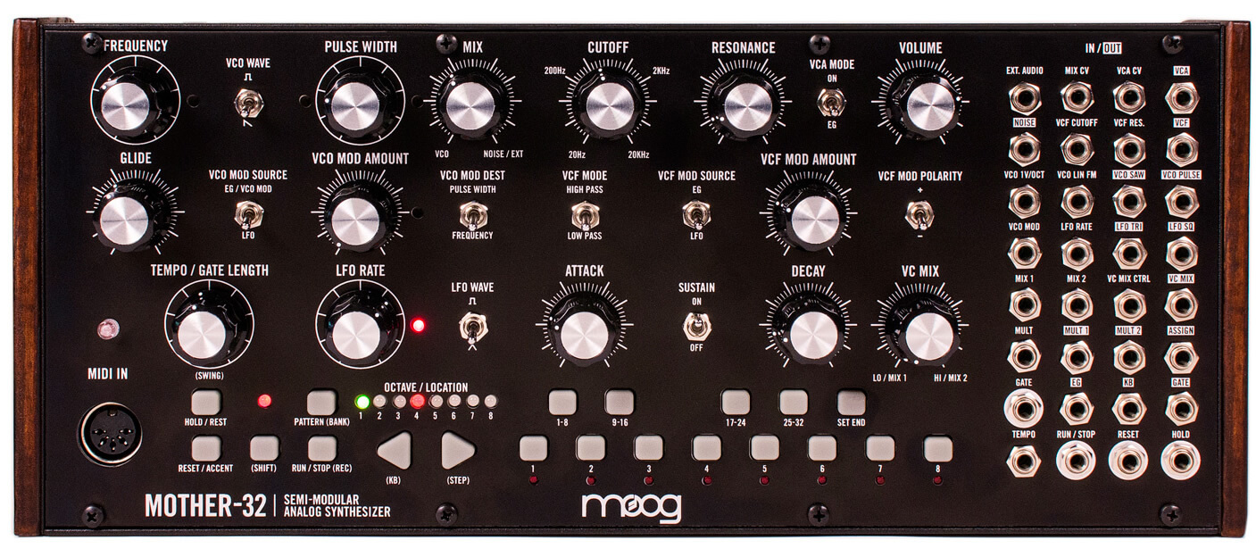 Moog Mother 32 - ユーロラック対応のセミモジュラーシンセ【Supernice 