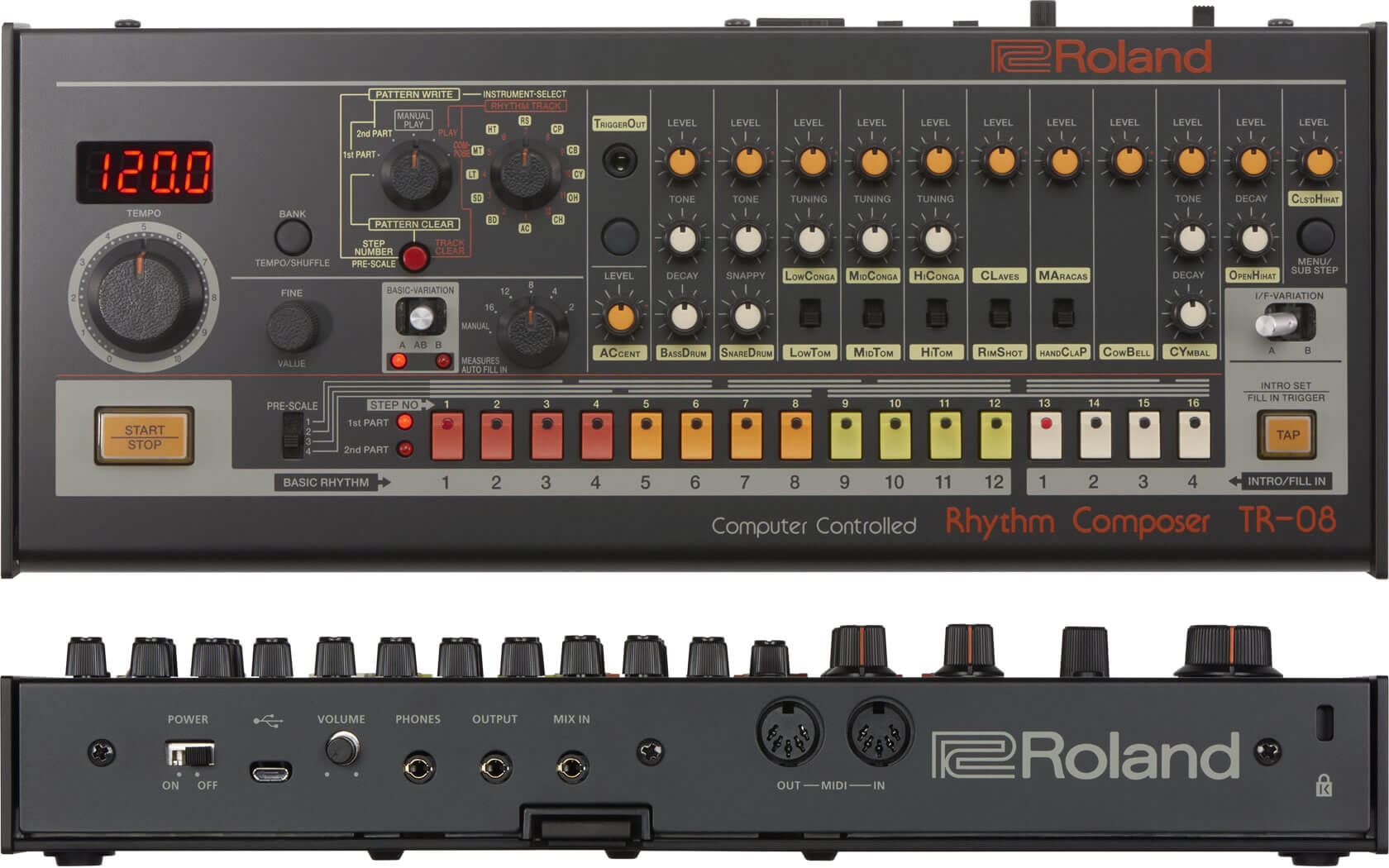 ROLAND Boutique TR-08 - 伝説的リズムマシン「TR-808」のサウンドを