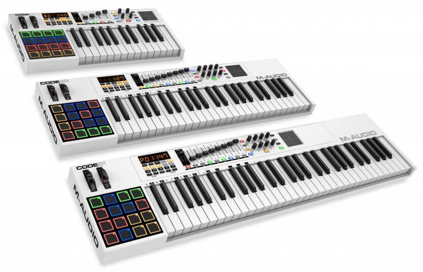 M-AUDIO CODE - 多機能MIDIキーボード・シリーズ3機種（25鍵/49鍵/61鍵 